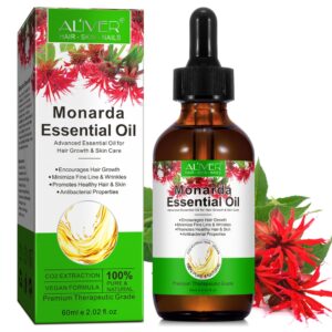 Ulei esențial de Monarda, 100% natural și pur, ayurvedic antioxidant pentru păr, piele și unghii, 60 ml, ALIVER®