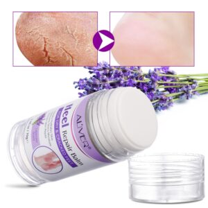 Alternative view of Balsam reparator cu acid hialuronic, ulei de mentă, ulei de argan și extract de lavandă pentru călcâie, mâini și coate crăpate, hidratare intensă & regenerare, 70 g, ALIVER®