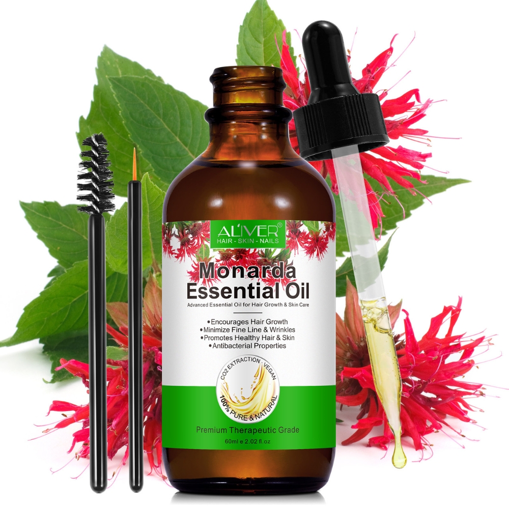 Ulei esențial de Monarda, 100% natural și pur, ayurvedic antioxidant pentru păr, piele și unghii, 60 ml, ALIVER® - imagine 2
