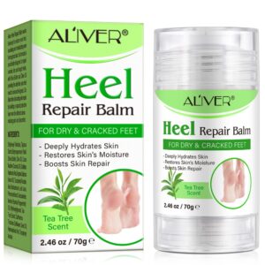 Balsam reparator tip stick cu Tea Tree pentru călcâie, mâini și coate crăpate, hidratare intensă & regenerare, 70 g, ALIVER®