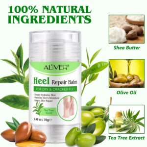 Alternative view of Balsam reparator tip stick cu Tea Tree pentru călcâie, mâini și coate crăpate, hidratare intensă & regenerare, 70 g, ALIVER®