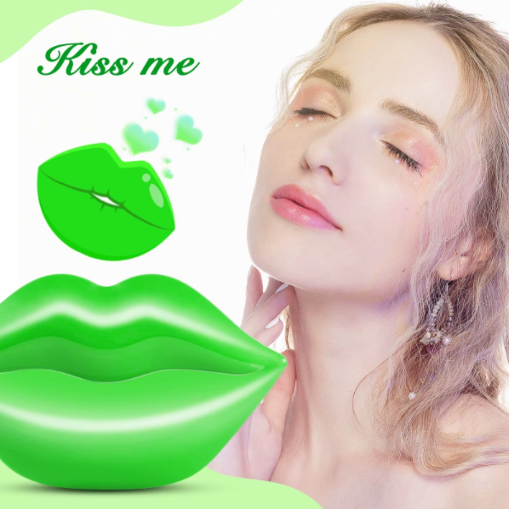 Mască de buze tip patch cu extract de Aloe Vera, Cactus, Ovăz și Glicerină, calmantă & ultra-hidratantă, 60 g (20 buc), SEFUFUN® - imagine 8