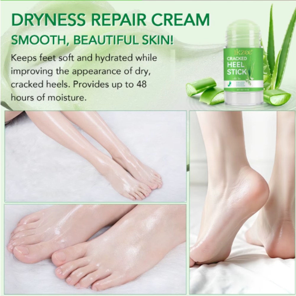 Balsam reparator tip stick cu Aloe vera pentru călcâie, mâini și coate crăpate, hidratare intensă & regenerare, 40 g, IKZEE® - imagine 9