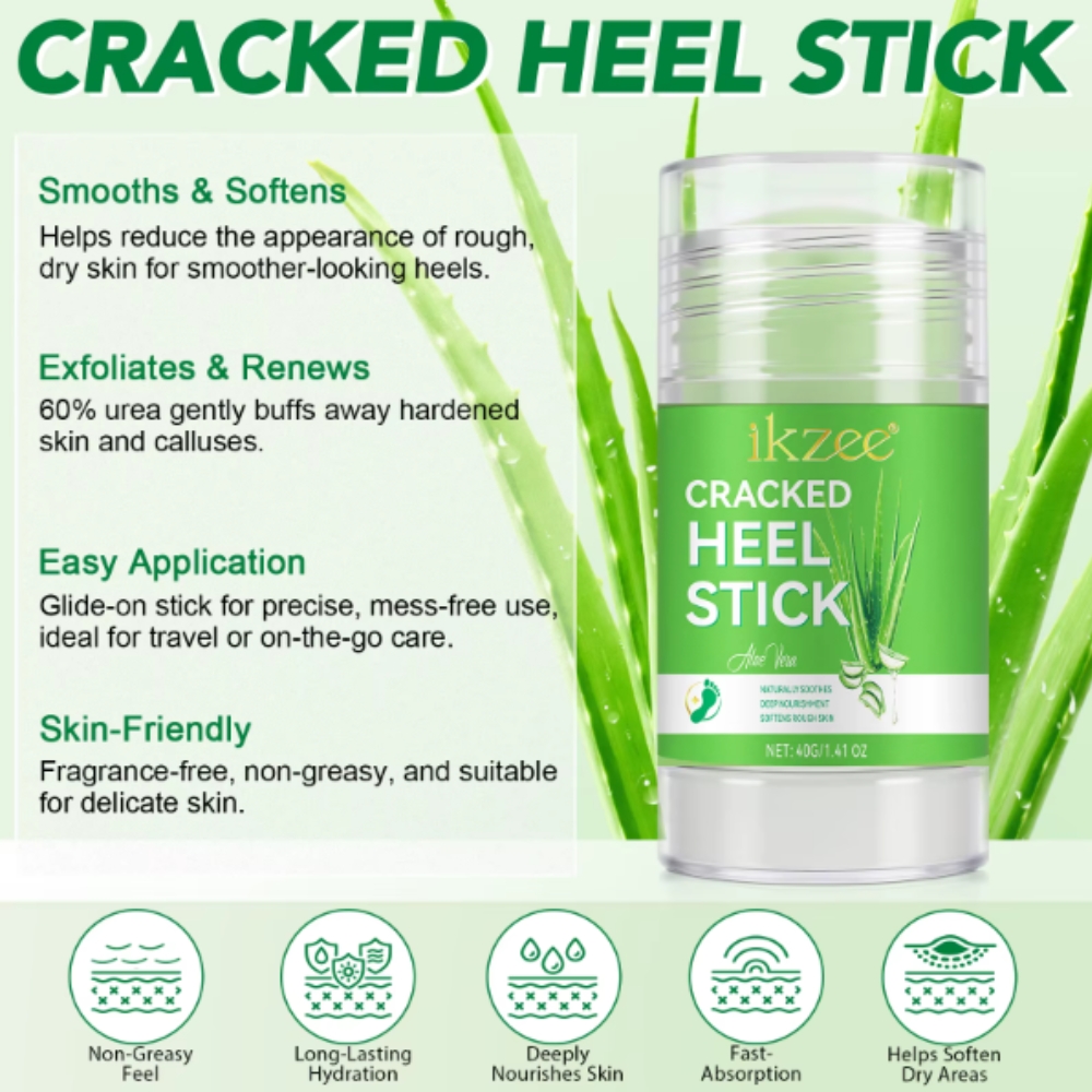 Balsam reparator tip stick cu Aloe vera pentru călcâie, mâini și coate crăpate, hidratare intensă & regenerare, 40 g, IKZEE® - imagine 6