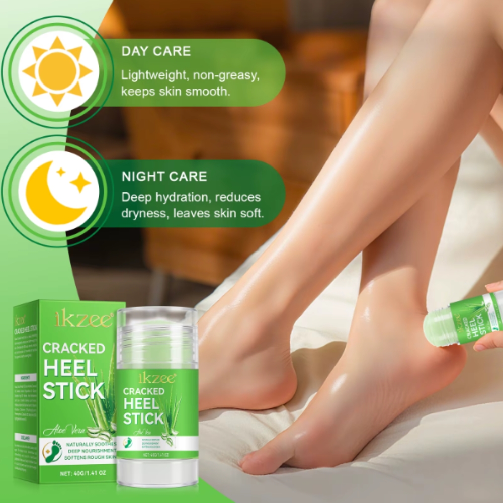 Balsam reparator tip stick cu Aloe vera pentru călcâie, mâini și coate crăpate, hidratare intensă & regenerare, 40 g, IKZEE® - imagine 7