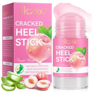 Balsam reparator tip stick cu Piersică și Aloe vera pentru călcâie, mâini și coate crăpate, hidratare intensă & regenerare, 40 g, IKZEE®