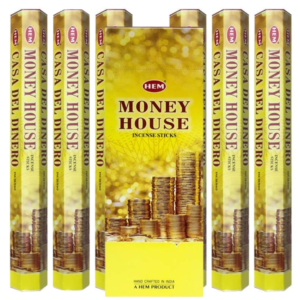 Set 6 pachete bețișoare parfumate HEM®, pentru Atragerea Abundenței, 120 buc