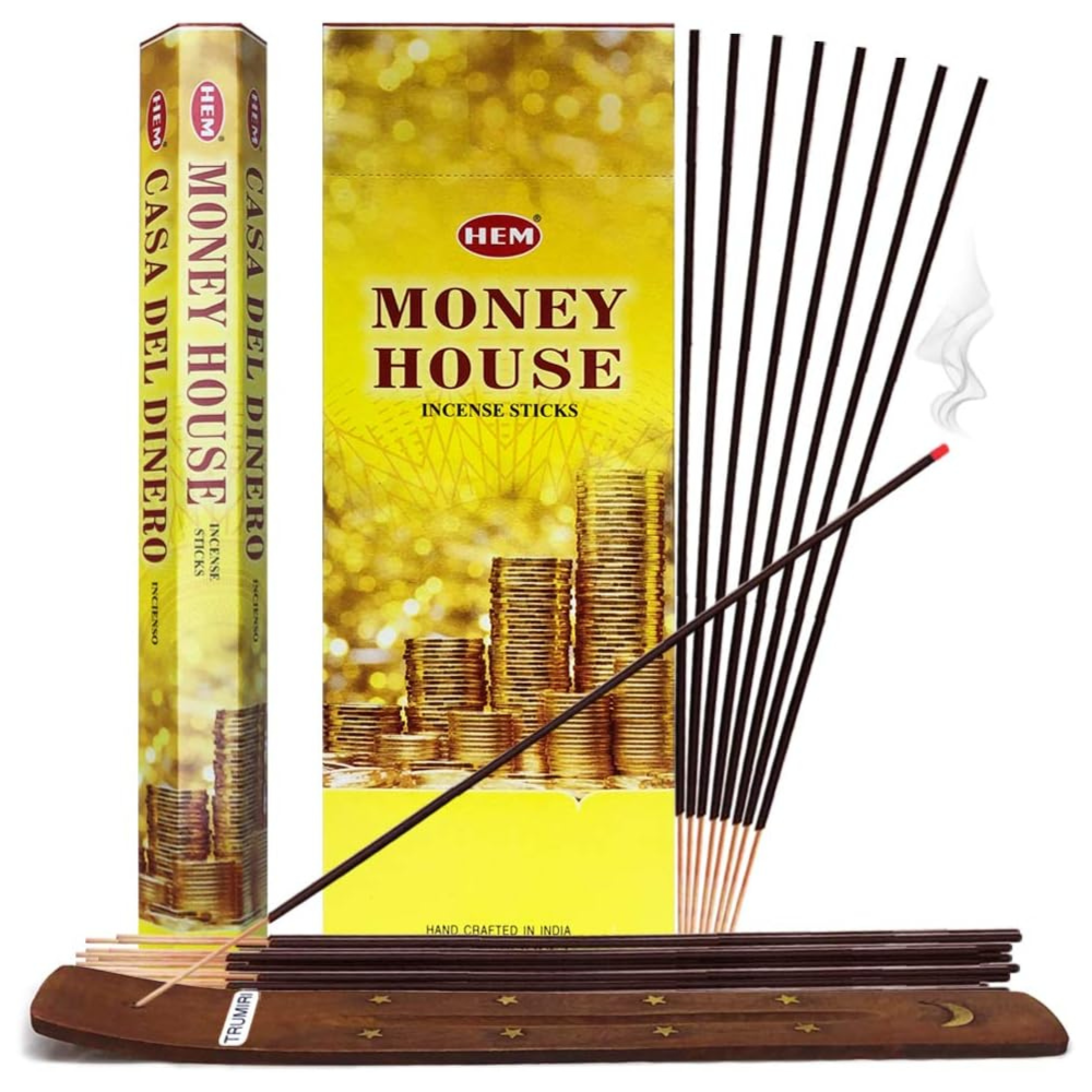 Set 6 pachete bețișoare parfumate HEM®, pentru Atragerea Abundenței, 120 buc - imagine 2