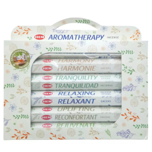 Set bețișoare parfumate HEM® Aromatherapy – 6 arome terapeutice, 120 buc
