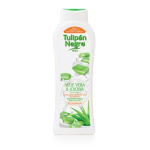Gel de duș Tulipán Negro Aloe Vera & Jojoba, 650 ml – efect calmant și hidratare delicată