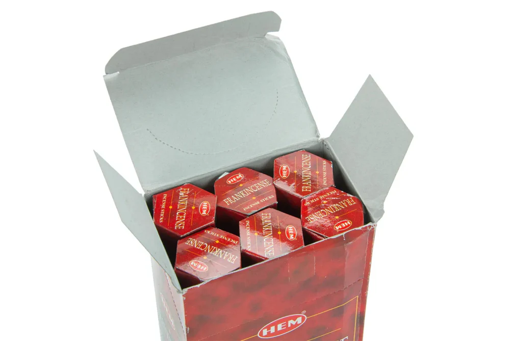 Set 6 pachete bețișoare parfumate HEM® Frankincense (Tămâie), 120 buc - imagine 2