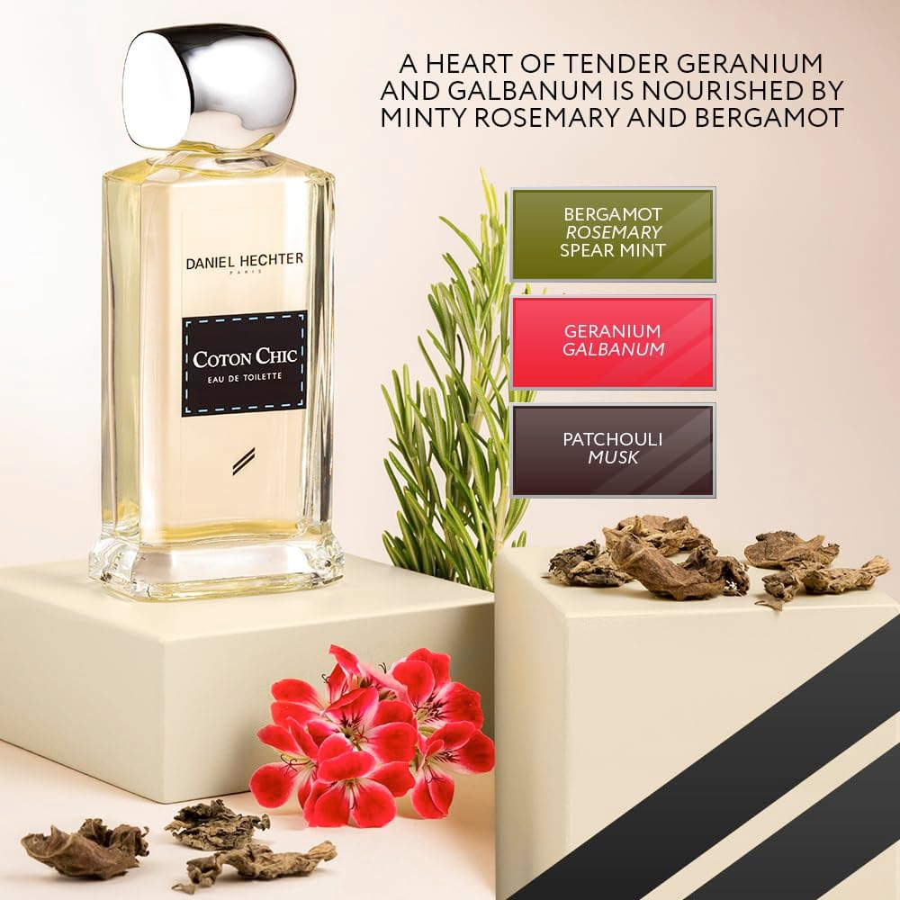Parfum bărbătesc Daniel Hechter® Cotton Chic, EDT, 100 ml - imagine 2