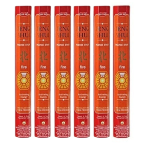 Alternative view of Set 6 pachete bețișoare parfumate HEM® Feng Shui, Elementul FOC, 120 buc