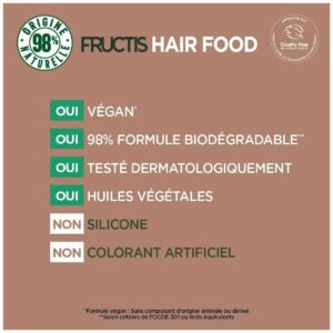 Alternative view of Mască de păr Garnier Fructis Hair Food Macadamia – multi-utilizare, pentru păr uscat și rebel, 390 ml