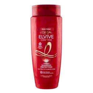 Șampon L’Oréal Paris Elvive Color Vive – protecție culoare și strălucire intensă, cu Filtru UV & Extract de Bujor Roșu, pentru păr vopsit sau cu șuvițe, 700 ml