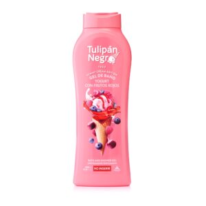 Gel de duș Tulipán Negro® Iaurt cu Fructe, Ediția Yummy Cream, 650 ml