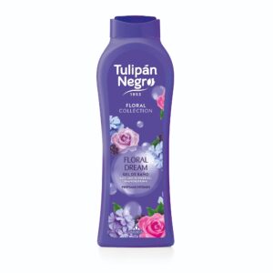 Gel de duș Tulipán Negro® Floral Dream, colecția florală, parfum intens romantic, curățare delicată și prospețime de durată, 650 ml