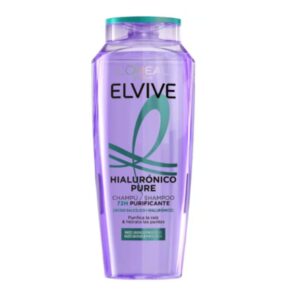 Șampon Purifiant & Hidratant cu Acid Hialuronic, 72H, pentru rădăcini grase și vârfuri uscate, 700 ml – L’Oréal Paris ELVIVE® Hyaluronic Pure