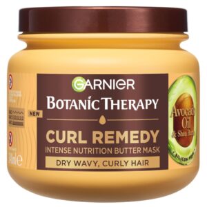Mască de păr Garnier Botanic Therapy Curl Remedy AVOCADO pentru păr ondulat și creț, 340 ml