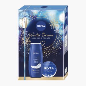 Set cadou NIVEA Winter Dream – Skincare Treats cu gel de duș Creme Care & cremă NIVEA