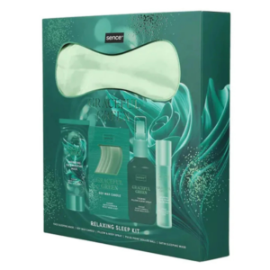 Alternative view of Set cadou SENCE Graceful Green – Relaxing Sleep Kit cu mască de somn, lumânare, spray & produse aromaterapie