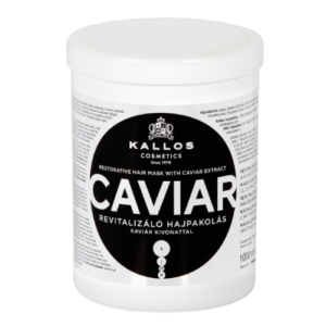 Mască de păr revitalizantă cu extract de caviar KALLOS Caviar, pentru păr uscat și deteriorat, 1000 ml