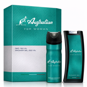 Set cadou pentru femei Australian For Woman – Deodorant Spray 150 ml & Gel de duș 250 ml