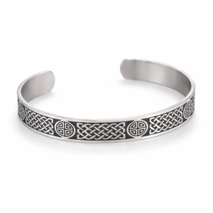 Brațară Premium din oțel inoxidabil, NODUL CELTIC, circumferință reglabilă, unisex