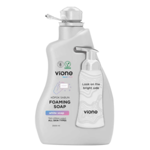 Săpun spumă pentru mâini VIONE Hand Care White Soap, cu MINIDOZATOR, vegan, pentru toate tipurile de piele, 2000 ml