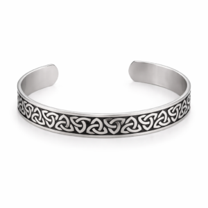 Brațară Premium din oțel inoxidabil, Nodul Celtic Continuu, circumferință reglabilă, unisex