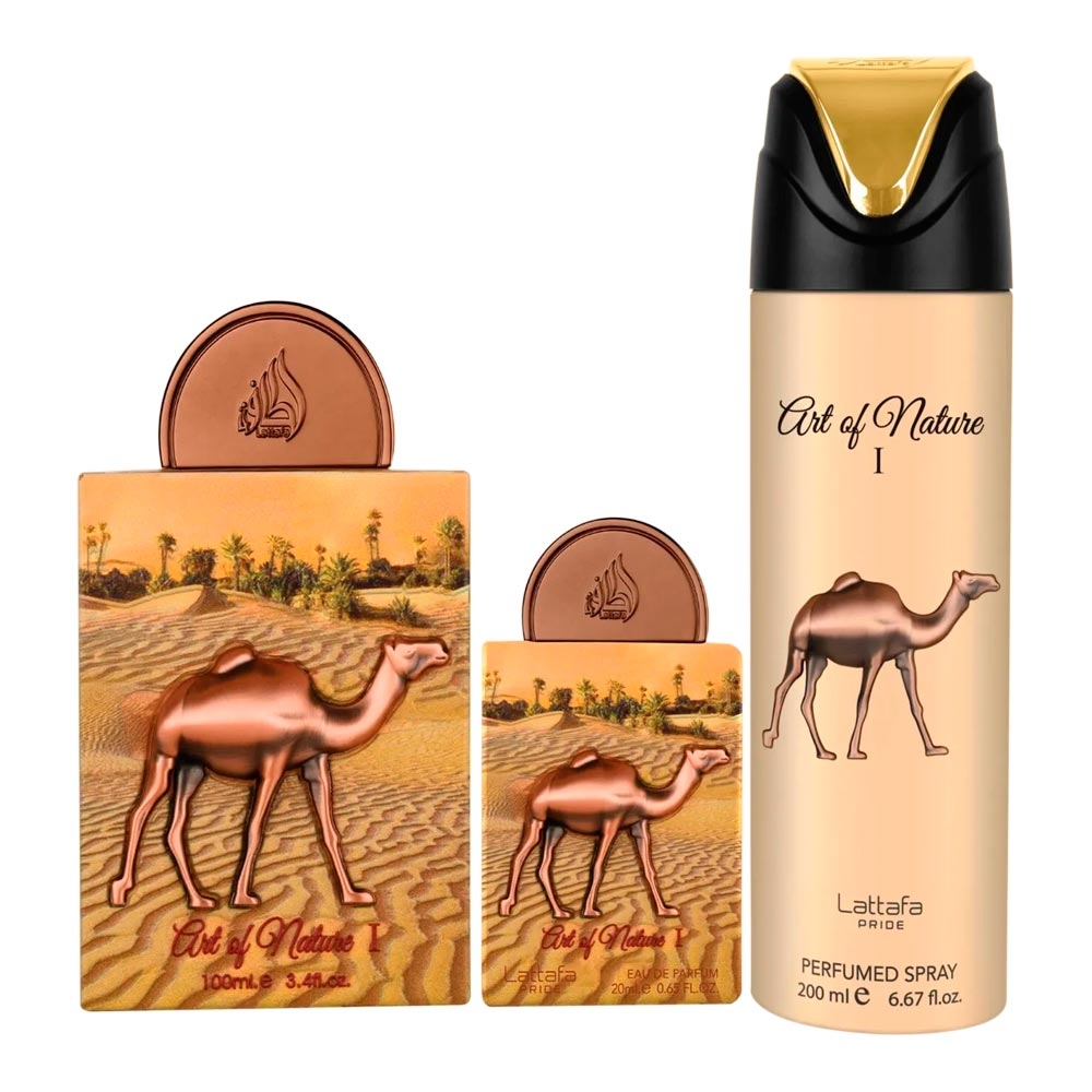 Set cadou Art of Nature I – Lattafa Pride, Eau de Parfum & Spray parfumat, LATTAFA® - imagine 3