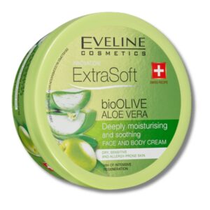 Cremă hidratantă față și corp EVELINE® ExtraSoft Bio Olive & Aloe Vera, 175 ml