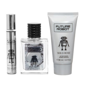 Set cadou bărbați Body Splash & After Shave, aromă modernă cu trandafir sălbatic, 20 ml + 50 ml + 90 ml, WILD ROSE®