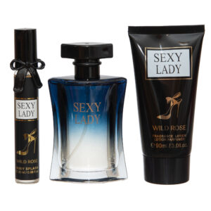 Set cadou femei Sexy Lady Body Splash, Fragrance & Fragrance Lotion, 20 ml + 50 ml + 90 ml, WILD ROSE®