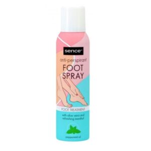 Spray antiperspirant pentru picioare SENCE® Foot Spray, cu Aloe Vera & Mentol, 150 ml