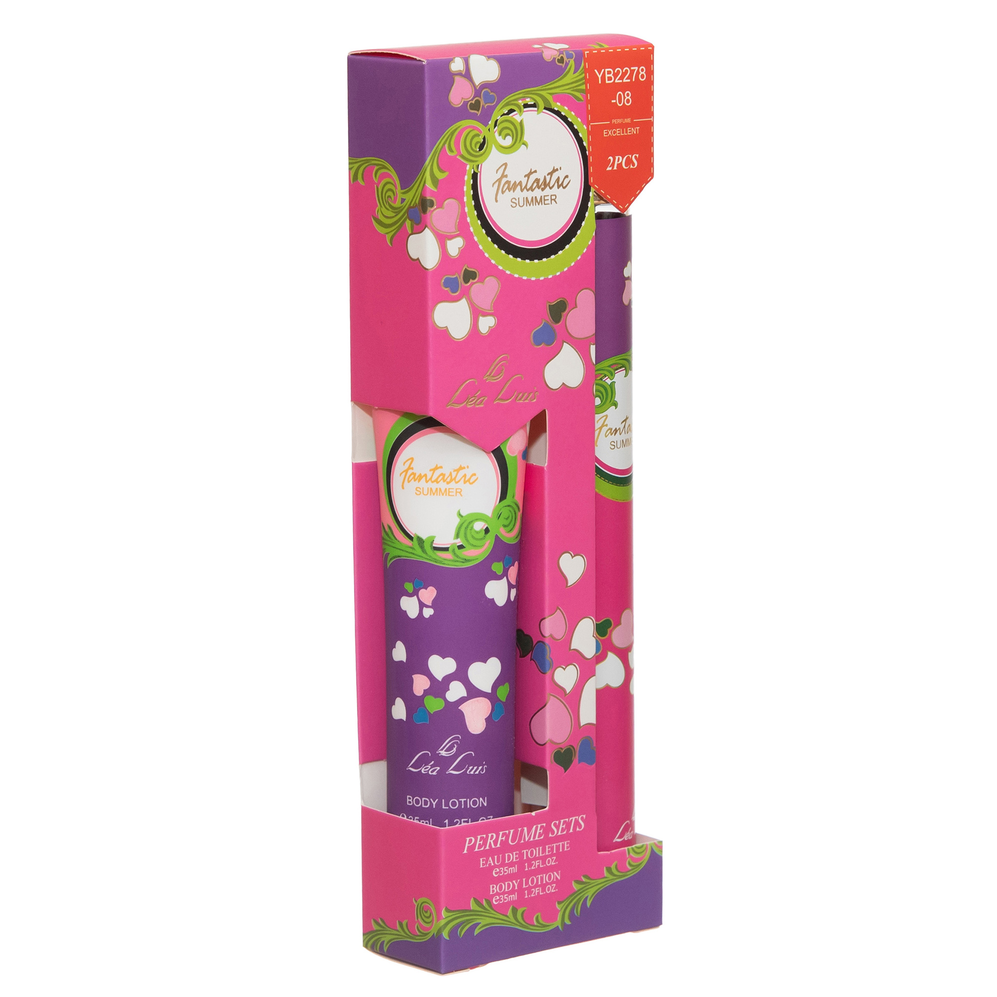 Set cadou parfum EDT 35 ml & loțiune de corp 35 ml, Fantastic Summer, Lea Luis® - imagine 3