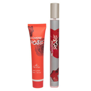 Set cadou Blooming Rose – Parfum spray & Loțiune de corp, aromă florală de trandafir, 2 x 35 ml, Léa Luis®