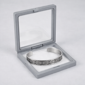 Alternative view of Brățară Premium din oțel inoxidabil, model nod celtic circular, circumferință reglabilă, unisex