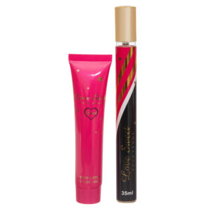 Set cadou Love Sweet – Parfum spray & Loțiune de corp, aromă feminină dulce și senzuală, 2 x 35 ml, Léa Luis®
