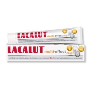 Pastă de dinți LACALUT® Multi-Effect Plus, formulă 5 în 1 pentru dinți și gingii sănătoase, 75 ml