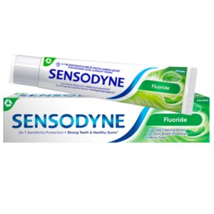 Pastă de dinți SENSODYNE® Fluoride, protecție 24/7 pentru dinți sensibili și gingii sănătoase, 100 ml