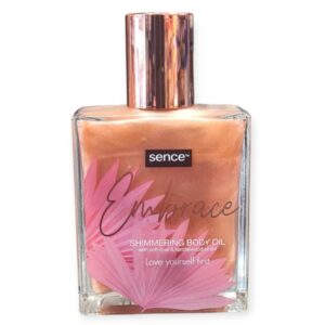 Ulei de corp iluminator cu particule strălucitoare, Sence Embrace, 100 ml