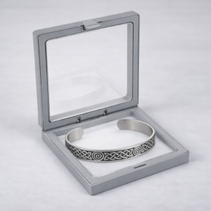 Alternative view of Brățară Premium din oțel inoxidabil, Nodul celtic & Spirala vieții, reglabilă, unisex