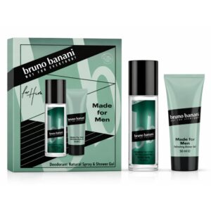 Set Cadou bărbați Bruno Banani® Made for Men – Deodorant Natural Spray 75 ml + Refreshing Shower Gel 50 ml