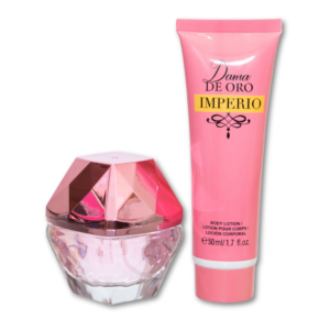 Casetă cadou femei Dama De Oro Imperio 50 ml + Body Lotion 50 ml, V.V.LOVE®