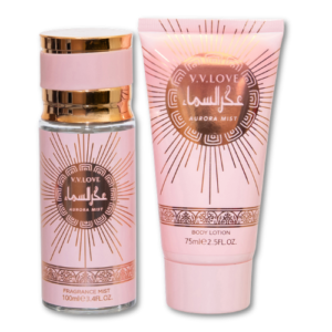 Set cadou femei Aurora Mist – Fragrance Mist 100 ml + Body Lotion 75 ml, V.V.LOVE®