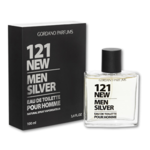 Parfum bărbătesc 121 New Men Silver – Eau de Toilette, 100 ml, GORDANO PARFUMS®
