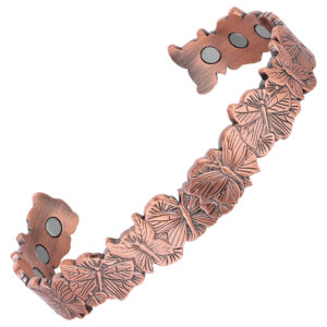 Brățară Terapeutică XTERRA® din Cupru Electrolitic 99,99% Pur cu 6 Magneți din Neodim | Model VS3353