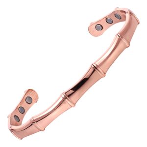 Brățară Terapeutică XTERRA® din Cupru Electrolitic 99,99% Pur cu 6 Magneți din Neodim | Model VS3354