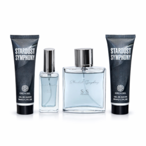 Set cadou bărbați, Stardust Symphony, EDT 100 ml + EDT 20 ml + Gel de duș 50 ml + After Shave Balm 50 ml, GRENOBIL®
